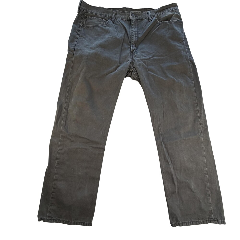 Levis 505 Jeans Mens FIT 39x29 Gray Denim Regular Fit Straight Leg Charcoal Wash